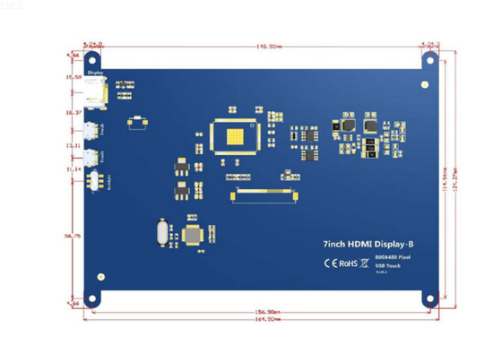 7 Inch Touch TFT LCD USB Input 5V and High Light for Improved Touch Sensitivity