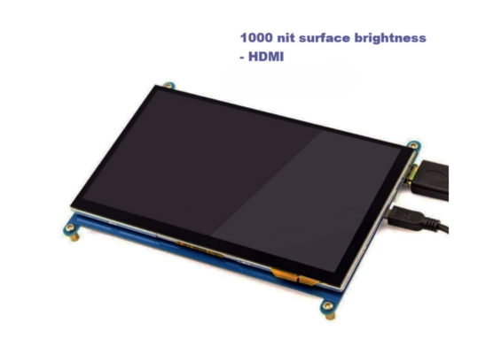 Raspberry Pi4 HDMI 7-inch TFT LCD display 800×480 pixels with capacitive touch screen