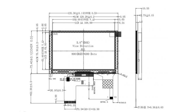HDMI TFT display manufacturer supplies 5-inch mini LCD displays (suitable for Raspberry) and 5-inch small HDMI signal TFT displays