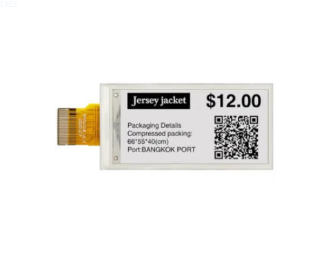 2.9 inch Tri-Color E Ink Display Fast Refresh, Zero Static Power, Perfect for Smart Labels & Battery-Free IoT
