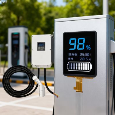 Charging Station LCD Segment Display with 2.7V to 5.0V Voltage VA or STN LCD Type and Negative/Positive Display Mode