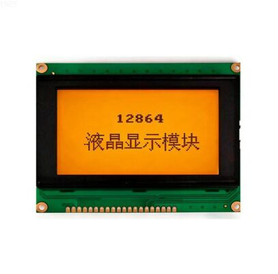 Sunlight Readable 128x64 COB LCD Module with Amber Backlight and High Contrast Display for Outdoor Instrumentation