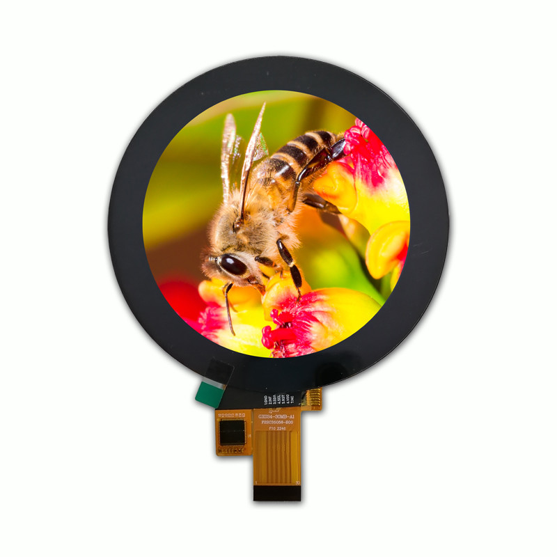 3.4'' Round TFT Display with HDMI Input for Industrial Instruments