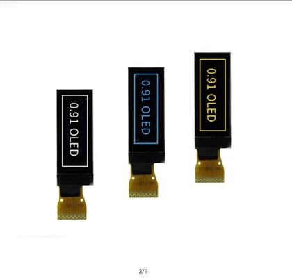 0.91 дюйм 128x32 Монохромный OLED дисплейный модуль Производитель Поддержка интерфейса 12C Драйвер IC SSD1306 с настраиваемым FPC
